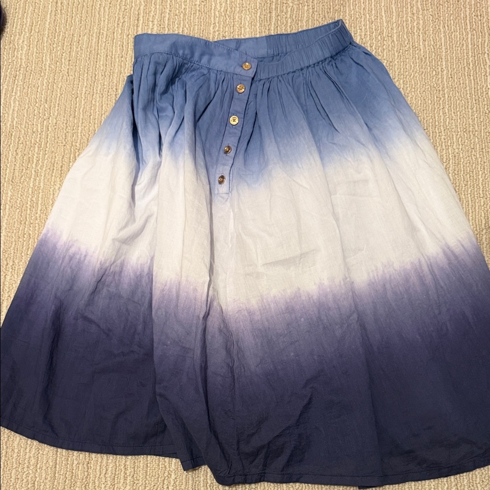 J Crew NWT Gradient Blue and White girls Skirt